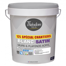 PEINTURE ACRYLIQUE SATIN BLANC 12 L MUR ET PLAFOND PRO G-CHANTIER